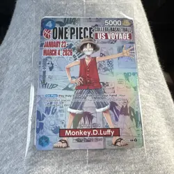 Bandai Namco One Piece Card Game US Voyage Monkey D. Luffy Holo Deck Set RUTGERS - Image 1