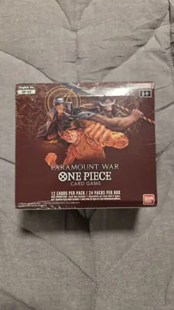 RED BOTTOM One Piece TCG: Paramount War - Booster Box - Paramount War OP-02 811039039080 - Image 1