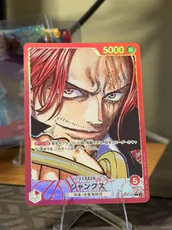 ONE PIECE TCG: Shanks OP09-001 Leader Parallel Alt Art Japanese - Image 1