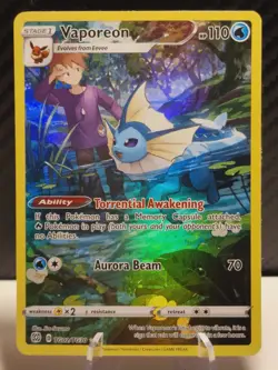 Vaporeon Tg02/Tg30 - Brilliant Stars Trainer Gallery - Pokemon Tcg - Near Mint - Image 1