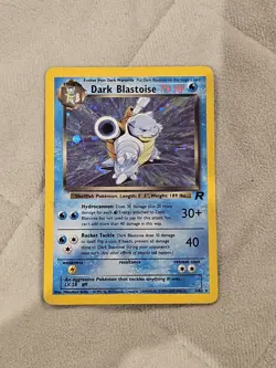 Pokemon Dark Blastoise TCG Team Rocket 3/82 Holo Unlimited Rare Card - Image 1