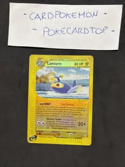 POKEMON Card Lanturn 21/147- Aquapolis-eng-Holo Reverse-Good! - Image 1