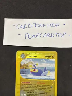POKEMON Card Lanturn 21/147- Aquapolis-eng-Holo Reverse-Good! - Image 2