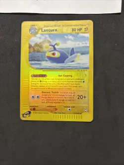 POKEMON Card Lanturn 21/147- Aquapolis-eng-Holo Reverse-Good! - Image 3