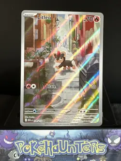 Pokemon Card Litleo 139/132 Illustration Rare Mega Evolution Base Set Near Mint - Image 1