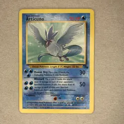 Pokemon TCG Articuno 17/62 Unlimited Non-Holo Rare Fossil Set 1999 - Image 1