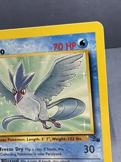 Articuno 17/62 Unlimited Rare Fossil Set Vintage Pokemon 1999 Light Play LP - Image 4