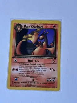 Dark Charizard 1st Edition Team Rocket Pokemon TCG Non-Holo Rare #21/82 NM - Image 1