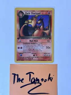 Dark Charizard 1st Edition Team Rocket Pokemon TCG Non-Holo Rare #21/82 NM - Image 2