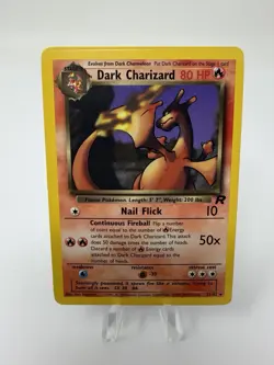 Pokemon TCG Dark Charizard Non-Holo Rare 21/82 Team Rocket Vintage Pokemon HP - Image 1