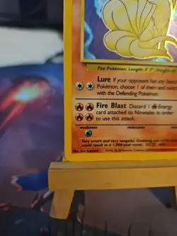 Pokemon TCG Ninetales Base Set Holo Unlimited Rare Card 12/102 HP - Image 5