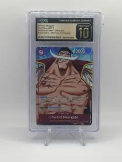 Edward.Newgate (004) (Alternate Art) OP02-004 Paramount War Foil CGC Pristine 10 - Image 1