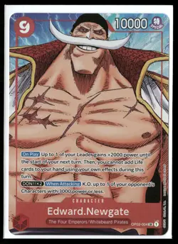 Edward.Newgate (004) (Alternate Art) SR Paramount War OP02-004 NM - Image 1
