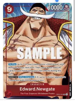 Edward.Newgate (004) (Alternate Art) OP02-004 Paramount War Foil - Image 1
