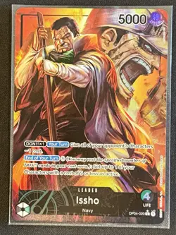 Issho OP04-020 Alternate Art Leader Kingdoms of Intrigue One Piece English NM - Image 1