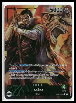 Issho (Alternate Art) L Kingdoms of Intrigue OP04-020 NM - Image 1