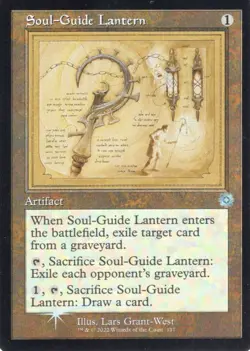 SOUL-GUIDE LANTERN 117 RETRO SCHEMATIC FOIL THE BROTHERS' WAR MTG MAGIC NM - Image 1