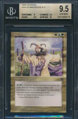 Legends Angus Mackenzie BGS 9.5 Graded Magic MTG (9279) - Image 1