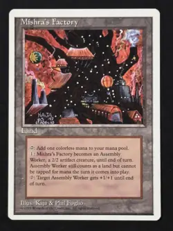 Mishra's Factory - Magic: The Gathering MTG - Fourth Edition - Near Mint - Image 1