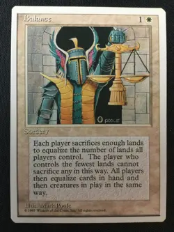 MTG Fourth Edition #256 Balance LP+ - Image 1