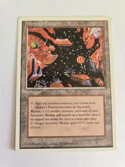 Magic The Gathering 4th Edition Mishra's Factory MTG TCG CCG Fourth LP/NM - Image 1