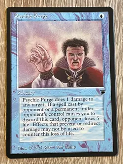 MTG - Psychic Purge - Legends - NM English Magic 1994 - Image 1