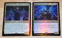 MTG 2x Legendary Creature Inalla Archmage Ritualist & Kraum Ludevic's Opus FOIL - Image 1