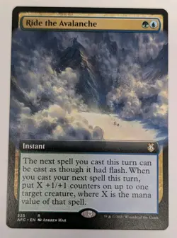 Ride the Avalanche (Extended Art) Adventures in the Forgotten Realms - MTG RARE - Image 1