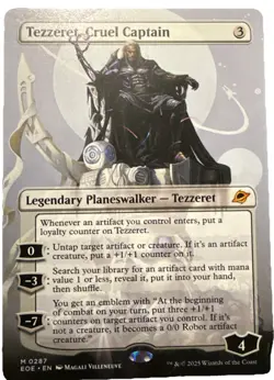 Edge of Eternities #287 Tezzeret, Cruel Captain (Borderless) - Image 1