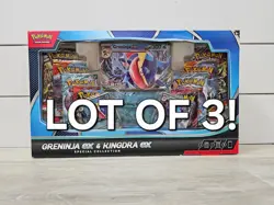 Pokemon Greninja ex and Kingdra ex Snorlax Blissey Special Collection Lot of 3! - Image 1