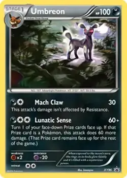 Umbreon - XY96 - Pokemon XY Promo Holo Rare Card NM - Image 1