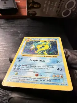 Pokemon Gyrados Holo Rare TCG Card 6/102 Base Set Shadowless HP - Image 3