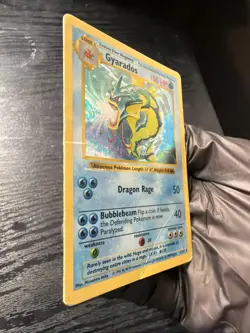 Pokemon Gyrados Holo Rare TCG Card 6/102 Base Set Shadowless HP - Image 5