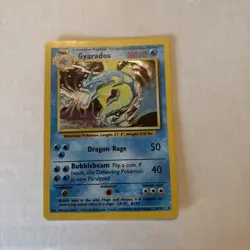 Pokemon Gyarados TCG Base Set Holo Card 6/102 Unlimited Rare HP - Image 1