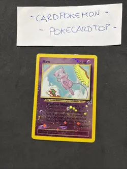 Pokemon Card Mew 1/18- Holo Reverse-swirl-Southern Island-eng-nm/mint! - Image 1