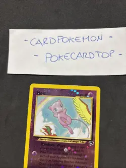 Pokemon Card Mew 1/18- Holo Reverse-swirl-Southern Island-eng-nm/mint! - Image 2