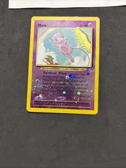Pokemon Card Mew 1/18- Holo Reverse-swirl-Southern Island-eng-nm/mint! - Image 3