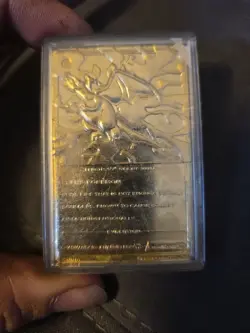 Charizard 23K Gold Plated Card 1999 Burger King Pokemon, - Image 2