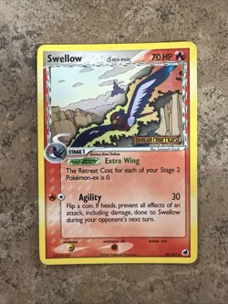 Swellow - 40/101 - Pokemon Card Ex Dragon Frontiers Stamped Reverse Holo LP - Image 1