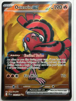 Oricorio ex Holo ME02: Phantasmal Flames 110/094 LP-NM Pokemon Card - Image 1