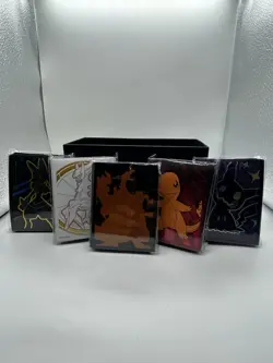 New Lot Of 5 Pokemon ETB Mixed Card Sleeves 65x Per Pack of Sleeve NEW SEALED - Image 1