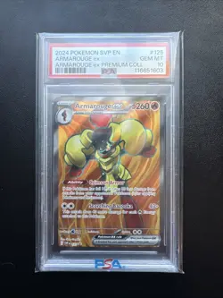 2024 POKEMON SVP EN-SV BLACK STAR PROMO #125 ARMAROUGE EX PSA 10 - Image 1