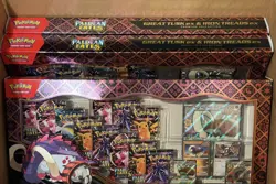Lot (3) Pokemon Great Tusk ex & Iron Treads ex Premium Collection Boxes Sealed - Image 1