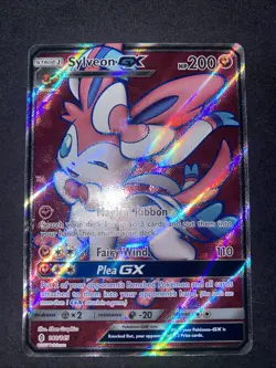 Sylveon GX - 140/145 - Pokemon Guardians Rising Sun Moon Full Art Card NM - Image 1