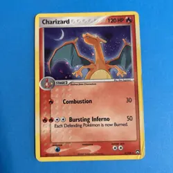 Pokemon TCG- Charizard Power Keepers Holo 6/108 HP, damage on back - Image 1