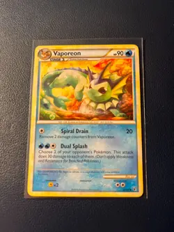 Pokemon TCG - Vaporeon 41/90 Undaunted Regular - LP - Image 1