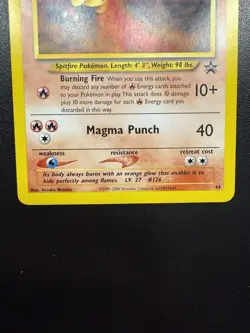 Magmar #44 Black Star Promo Pokemon League WOTC TCG - Image 3