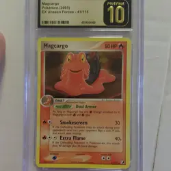 Pokemon Magcargo 41/115 EX Unseen Forces 2005 CGC Pristine 10 Pokemon Card - Image 1