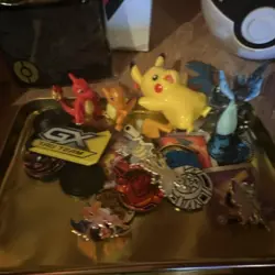 Pokemon TCG GX Tag Team Lot - Tins, Coins, Figures, Deck Boxes, Pikachu - Image 3