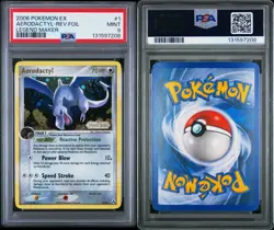 2006 POKEMON EX LEGEND MAKER AERODACTYL-REVERSE FOIL #1 PSA 9 LOW POPULATION! - Image 3